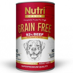 Nutri Canin - Nutri Canin Grain Free Tahılsız Biftekli Köpek Konservesi 400 Gr