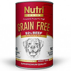 Nutri Canin Grain Free Tahılsız Biftekli Köpek Konservesi 400 Gr - Nutri Canin