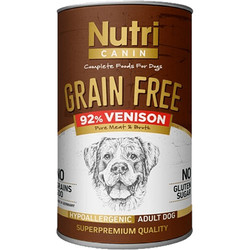 Nutri Canin - Nutri Canin Grain Free Tahılsız Geyikli Köpek Konservesi 400 Gr