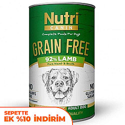 Nutri Canin Grain Free Tahılsız Kuzu Etli Köpek Konservesi 400 Gr - Nutri Canin