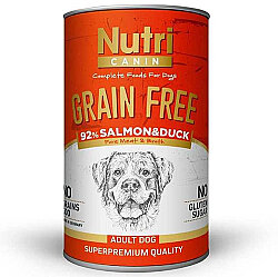 Nutri Canin Grain Free Tahılsız Somon ve Ördekli Köpek Konservesi 400 Gr - Nutri Canin