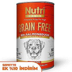 Nutri Canin Grain Free Tahılsız Somon ve Ördekli Köpek Konservesi 400 Gr - Nutri Canin