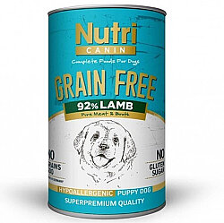 Nutri Canin Puppy Grain Free Tahılsız Kuzu Etli Yavru Köpek Konservesi 400 Gr - Nutri Canin