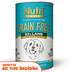 Nutri Canin Puppy Grain Free Tahılsız Kuzu Etli Yavru Köpek Konservesi 400 Gr - Nutri Canin