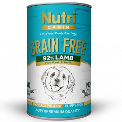 Nutri Canin - Nutri Canin Puppy Grain Free Tahılsız Kuzu Etli Yavru Köpek Konservesi 400 Gr
