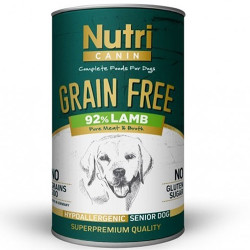Nutri Canin - Nutri Canin Senior Grain Free Tahılsız Kuzu Etli Yaşlı Köpek Konservesi 400 Gr