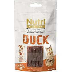 Nutri Feline Duck Ördek Etli Tahılsız Kedi Ödülü 50 Gr - Nutri Feline
