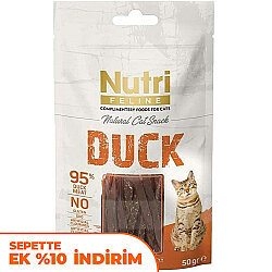 Nutri Feline Duck Ördek Etli Tahılsız Kedi Ödülü 50 Gr - Nutri Feline