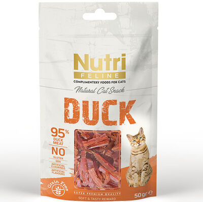 Nutri Feline Duck Ördek Etli Tahılsız Kedi Ödülü 50 Gr