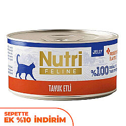 Nutri Feline Jelly Tavuk Etli Tahılsız Kedi Konservesi 70 Gr - Nutri Feline