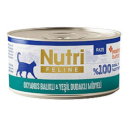 Nutri Feline Okyanus Balığı ve Yeşil Dudaklı Midye Tahılsız Kedi Konservesi 70 Gr - Nutri Feline