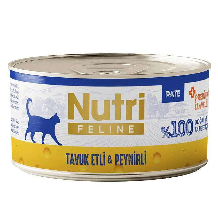 Nutri Feline Pate Tavuk Etli ve Peynirli Tahılsız Kedi Konservesi 70 Gr