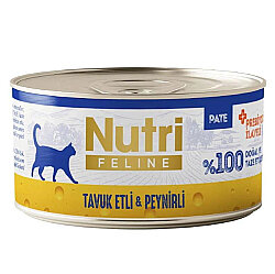 Nutri Feline Pate Tavuk Etli ve Peynirli Tahılsız Kedi Konservesi 70 Gr - Nutri Feline