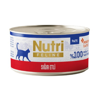 Nutri Feline Sığır Etli Tahılsız Kedi Konservesi 70 Gr