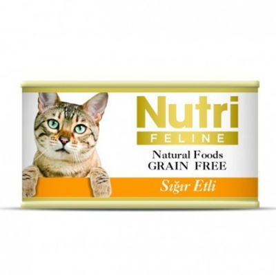 Nutri Feline Sığır Etli Tahılsız Kedi Konservesi 85 Gr