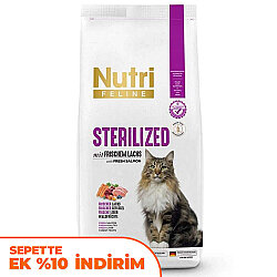 Nutri Feline Sterilised Somonlu Tahılsız Kısırlaştırılmış Kedi Maması 2 Kg - Nutri Feline