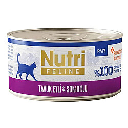Nutri Feline Tavuk Eti ve Somonlu Tahılsız Kedi Konservesi 70 Gr - Nutri Feline