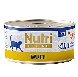 Nutri Feline Pate Tavuk Etli Tahılsız Kedi Konservesi 70 Gr - Nutri Feline