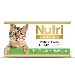 Nutri Feline - Nutri Feline Ton Balık ve Alabalık Tahılsız Kedi Konservesi 85 Gr