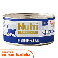 Nutri Feline Ton Balıklı ve Karidesli Tahılsız Kedi Konservesi 70 Gr - Nutri Feline