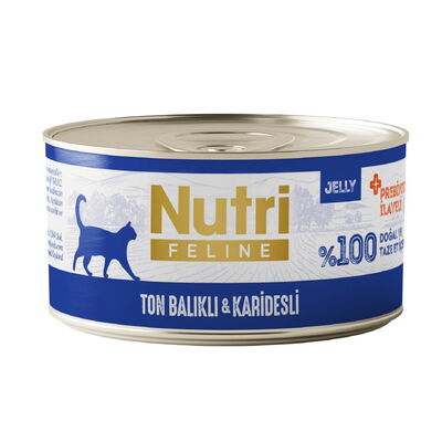 Nutri Feline Ton Balıklı ve Karidesli Tahılsız Kedi Konservesi 70 Gr