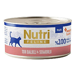 Nutri Feline Ton Balıklı ve Somonlu Tahılsız Kedi Konservesi 70 Gr - Nutri Feline