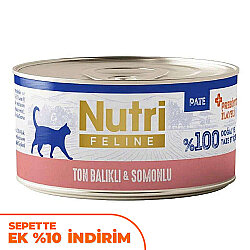 Nutri Feline Ton Balıklı ve Somonlu Tahılsız Kedi Konservesi 70 Gr - Nutri Feline