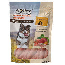 O'Dog Kuzu Etli Sargılı Çubuk Köpek Ödülü 100 Gr - ODog