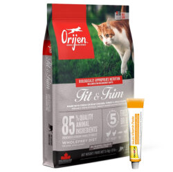 Orijen Fit & Trim Yetişkin Tahılsız Kedi Maması 5,4 Kg + Gimcat 20 Gr Multivitamin Paste - Orijen
