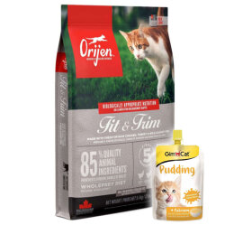 Orijen Fit & Trim Yetişkin Tahılsız Kedi Maması 5,4 Kg + Gimcat Kedi Pudingi 150 Gr - Orijen