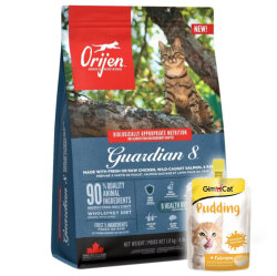 Orijen Guardian 8 Yetişkin Kedi Maması 1,8 Kg + Gimcat Kedi Pudingi 150 Gr - Orijen