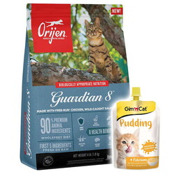 Orijen - Orijen Guardian 8 Yetişkin Kedi Maması 1,8 Kg + Gimcat Kedi Pudingi 150 Gr