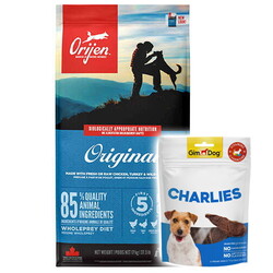 Orijen - Orijen Original Tavuk ve Hindi Tahılsız Köpek Maması 17 Kg + Gimdog 70 Gr Köpek Ödülü