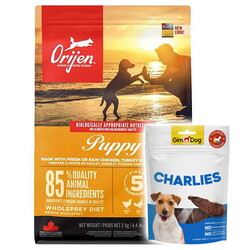 Orijen Puppy Tahılsız Yavru Köpek Maması 2 Kg + Gimdog 70 Gr Köpek Ödülü - Orijen