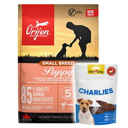 Orijen - Orijen Puppy Small Breed Küçük Irk Yavru Köpek Maması 1,8 Kg + Gimdog 70 Gr Köpek Ödülü