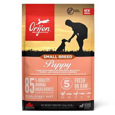 Orijen Puppy Small Breed Küçük Irk Yavru Köpek Maması 4,5 Kg + Gimdog 70 Gr Köpek Ödülü