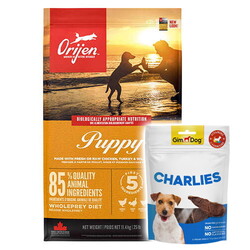 Orijen Puppy Tahılsız Yavru Köpek Maması 11,4 Kg + Gimdog 70 Gr Köpek Ödülü - Orijen