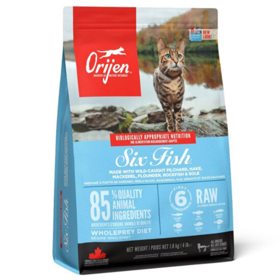Orijen Six Fish 6 Balıklı Tahılsız Kedi Maması 1,8 Kg + Gimcat Kedi Pudingi 150 Gr - 2