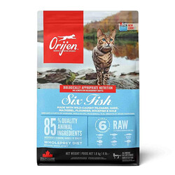 Orijen - Orijen Six Fish 6 Balıklı Tahılsız Kedi Maması 1,8 Kg 