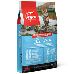 Orijen - Orijen Six Fish 6 Balıklı Tahılsız Kedi Maması 5,4 Kg