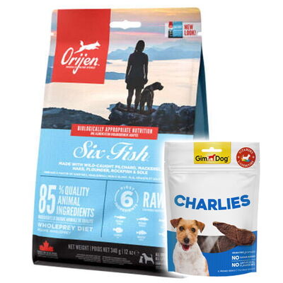 Orijen Six Fish Tahılsız 6 Balıklı Köpek Maması 2 Kg + Gimdog 70 Gr Köpek Ödülü