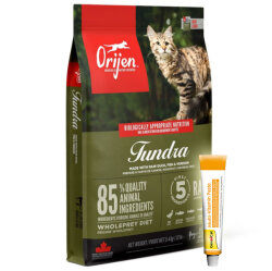 Orijen Tundra Etli Tahılsız Kedi Maması 5,4 Kg + Gimcat 20 Gr Multivitamin Paste - Orijen