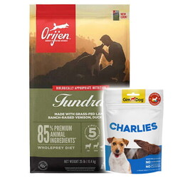 Orijen Tundra Etli ve Ördekli Tahılsız Köpek Maması 11,4 Kg + Gimdog 70 Gr Köpek Ödülü - Orijen