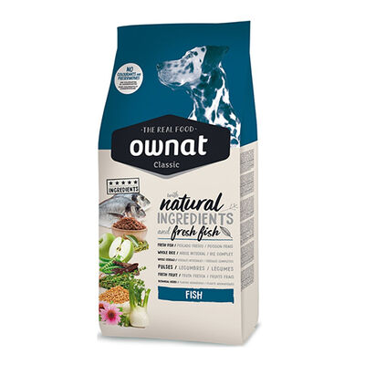 Ownat Classic Balıklı Köpek Maması 4 Kg + Temizlik Mendili