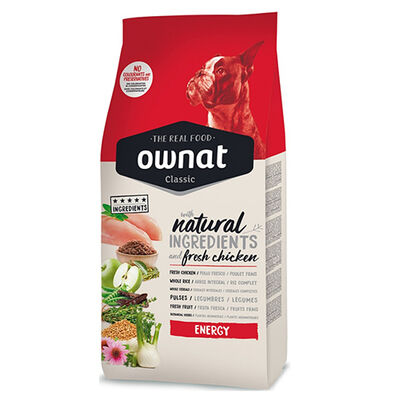 Ownat Classic Energy Adult Tavuklu Köpek Maması 12 Kg + 2 Adet Temizlik Mendili