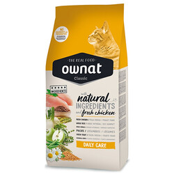 Ownat - Ownat Classic Daily Care Tavuklu Kedi Maması 15 Kg +Temizlik Mendili