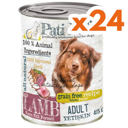 Pati Life Lamb Kuzu Etli Tahılsız Köpek Konservesi 415 Gr x 24 Adet - Pati Life