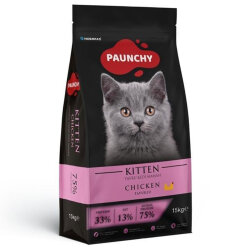 Paunchy Kitten Tavuk Etli Yavru Kedi Maması 15 Kg + 2 Adet Cosmo Konserve 415 Gr - 2