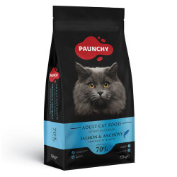 Paunchy Somonlu ve Hamsili Kedi Maması 15 Kg - Paunchy