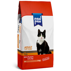 Paw Paw - Paw Paw Fish Balıklı Yetişkin Kedi Maması 1 Kg